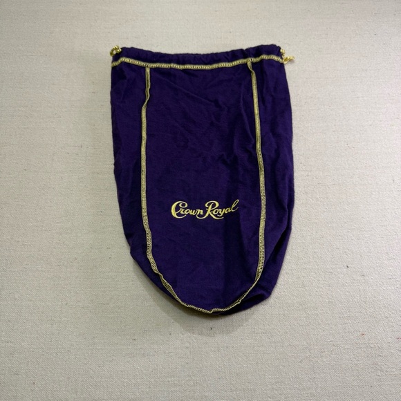 Crown Royal Other - Crown Royal Drawstring Bag - Purple with Gold Trim